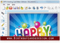 Birthday Card Design utility creates greeting
