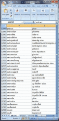 Screenshot of Dictionary Wordlist English Turkish 1.5