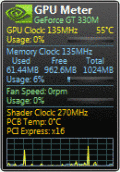 Screenshot of GPU Meter 2.4