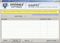 Screenshot of MS Outlook ADD PST 3.0
