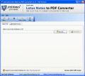 Screenshot of NSF to PDF Converter Free Download 2.0