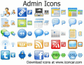 A professional set of quality admin icons
