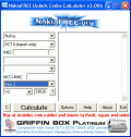 Screenshot of NokiaFREE unlock codes calculator 3.11