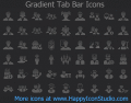 1255 high-resolution bar icons for iOS apps