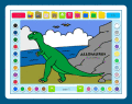 Screenshot of Coloring Book 2: Dinosaurs 4.22.87