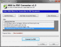 Screenshot of .MSG File Convert to PDF 3.0