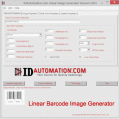 Screenshot of Linear Barcode Image Generator 13.07