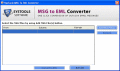 Screenshot of Outlook MSG to EML Converter Freeware 2.1