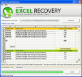 Screenshot of Repairing Excel Files 3.0