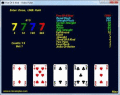 Screenshot of VCL Video Poker 1.1