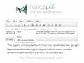 Screenshot of NanoSpell TinyMce SpellChecker Plugin 1.14328