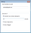Screenshot of Topalt Send Reminders for Outlook 3.12