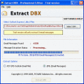 Screenshot of Transfer DBX to Microsoft Outlook 7.4.1