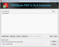 Screenshot of PDFBeam PDF to XLS Converter 10.0