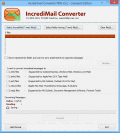 Screenshot of Convert Incredimail Emails 8.1