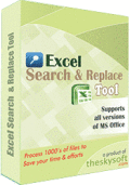 Screenshot of Excel Search and Replace Tool 3.5.0