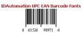 Print EAN and UPC barcodes as fonts.