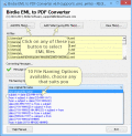 Screenshot of Convert EML files to Adobe PDF 5.0