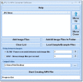 Screenshot of JPG To MP4 Converter Software 7.0