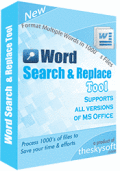Screenshot of Word Find and Replace 3.5.2