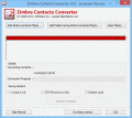 Screenshot of Zimbra Contacts Converter 3.1.9