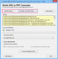 Screenshot of Incredia EML to PDF Converter 7.0