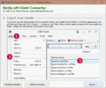Screenshot of Export eM Client to Outlook 2.0.9