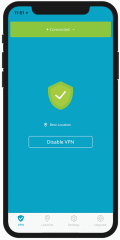 Screenshot of Hide.me VPN for iOS 4.0.0