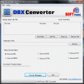 Screenshot of DBX to PST Converter 1.0