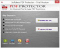 Screenshot of PDF Protector 1.0