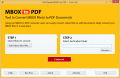 Screenshot of Save MBOX Files to PDF Format 3.0