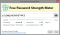 Screenshot of Free Password Strength Meter 1.3
