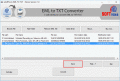 Screenshot of EML to TXT Converter 2.0