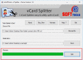 Screenshot of VCard Splitter 1.0