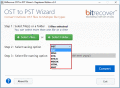 Screenshot of Outlook data file OST import to PST 3.1