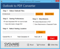 Screenshot of Convert Outlook PST Email to PDF 2.0.3