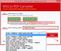 Screenshot of Convert Email MSG to PDF 6.3.4