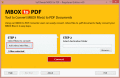 Screenshot of Convert MBOX Mail in PDF File 1.0