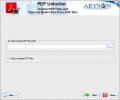 Screenshot of Aryson PDF Unlocker 18.0