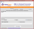 Screenshot of Datavare EML to Hotmail Converter 1.0