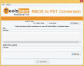 ToolsBaer MBOX to PST Conversion