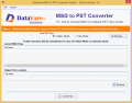Screenshot of DataVare MSG to PST Converter Expert 1.0