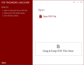 Screenshot of Free PDF Password Unlocker 2.0.1