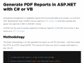 IronPDF can generate C# PDF reports