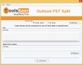 Screenshot of Toolsbaer Outlook PST Dividir 1.0