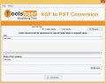 Screenshot of ToolsBaer NSF to PST Conversion 1.0