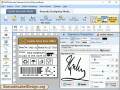 Software design barcodes for postal services