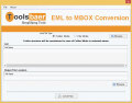 Screenshot of ToolsBaer EML to MBOX Conversion 1.0