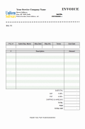 Screenshot of Blank Service Invoice Template 5.51