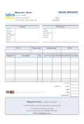 Invoice template for magazine Subscriptions